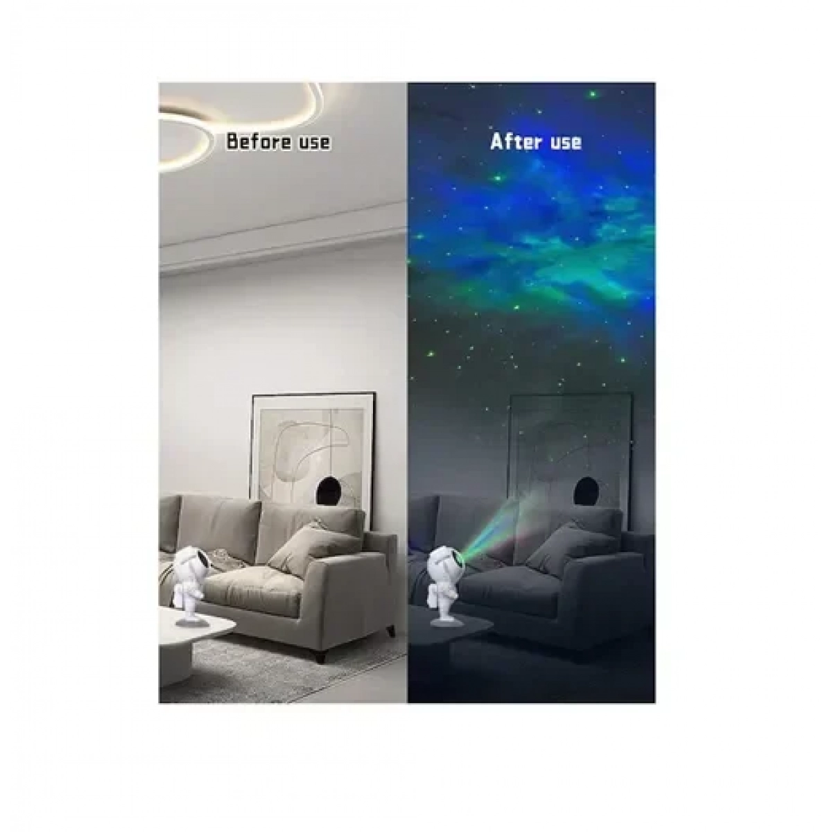 Παιδικό φωτιστικό LED Projector με προβολή αστεριών Andowl Q-RG33 - Image 2