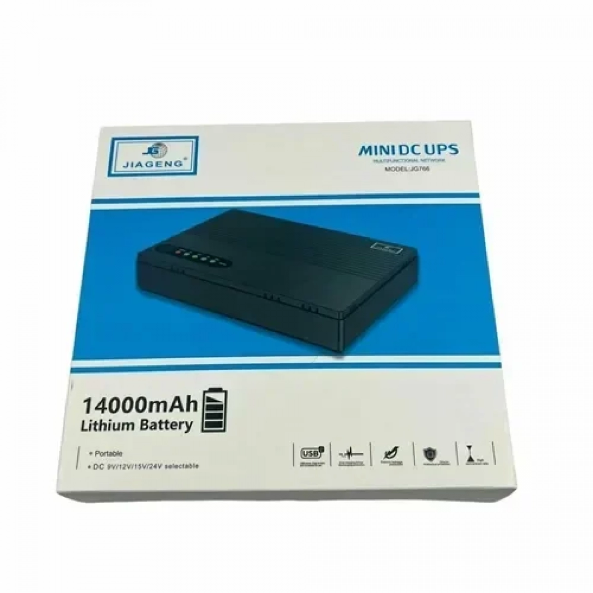 Παροχή τροφοδοσίας 14000mah Mini UPS backup power Jiageng JG-766 - Image 2