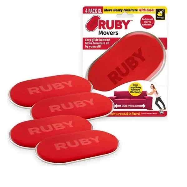 Πατάκια για μετακίνηση επίπλων 4 τεμάχια XL Ruby Movers