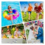 Πιστόλι για Σαπουνόφουσκες Bubble Gun με Πολύχρωμα Φώτα - Μπλε - Photo3
