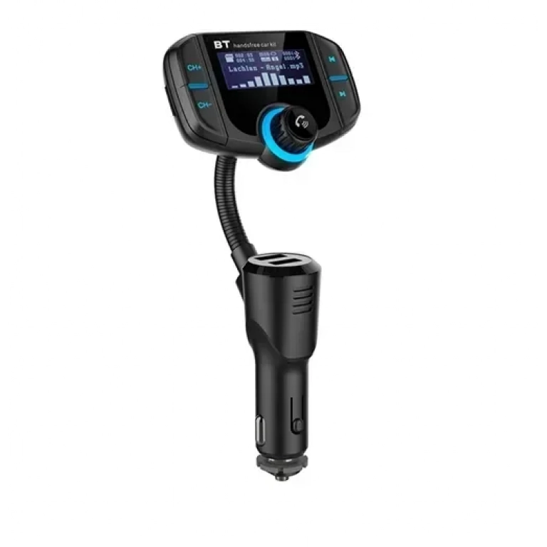 Πομπός αυτοκινήτου FM Transmitter Bluetooth με υποστήριξη φόρτισης QC3.0 & 5V/2.4A BT70