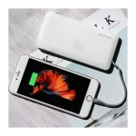 Power Bank 10000mAh 2.1Α Lightning, Type-C, Micro Awei P510K λευκό