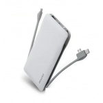 Power Bank 10000mAh 2.1Α Lightning, Type-C, Micro Awei P510K λευκό