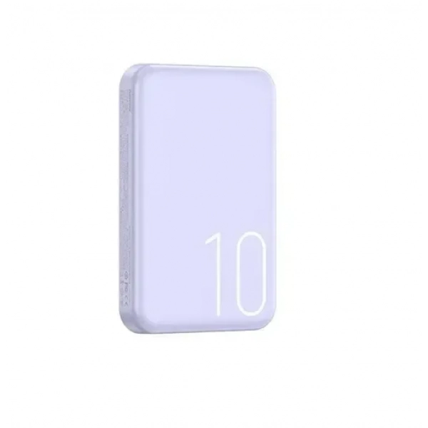 Power Bank ασύρματης φόρτισης 10000mAh 15W με θύρα USB-C Remax RPP-65 λιλά