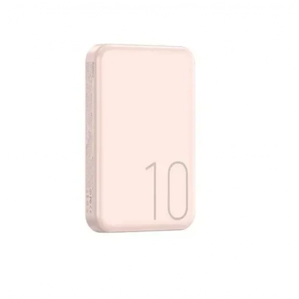 Power Bank ασύρματης φόρτισης 10000mAh 15W με θύρα USB-C Remax RPP-65 ροζ