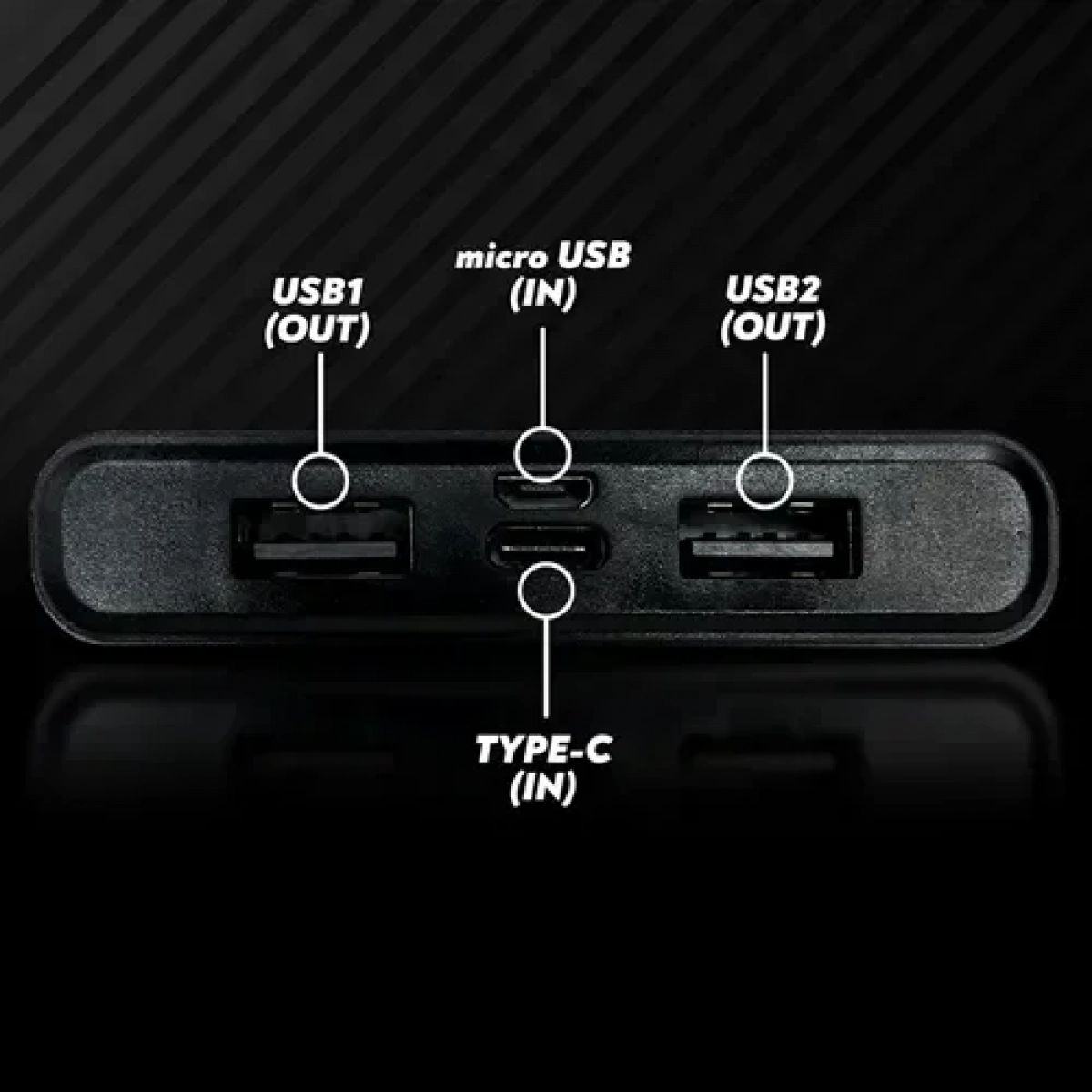 Power Bank γρήγορης φόρτισης 15000mAh Andowl Q-CD555 μαύρο - ροζ - Image 3