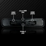 Power Bank γρήγορης φόρτισης 15000mAh Andowl Q-CD555 μαύρο - ροζ - Image 3