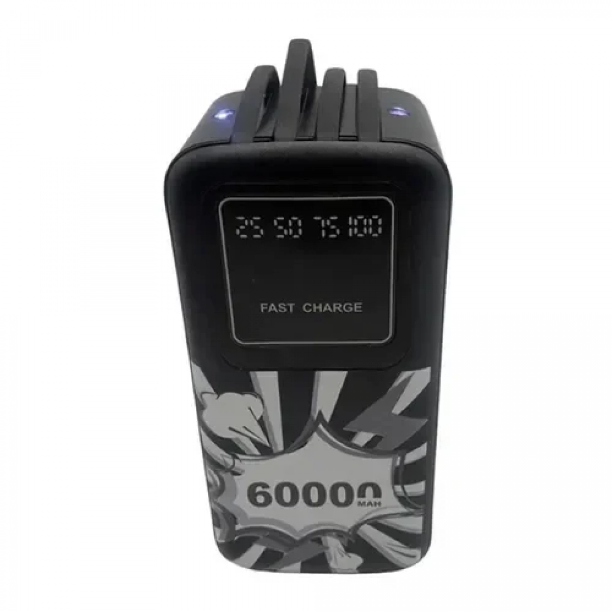 Power Bank γρήγορης φόρτισης 60000mAh Andowl - μαύρο - Image 4