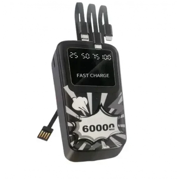 Power Bank γρήγορης φόρτισης 60000mAh Andowl Q-CD212 - μαύρο