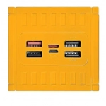 Power Bank γρήγορης φόρτισης 68000mAh Andowl Q-CD6500 - κίτρινο - Image 3