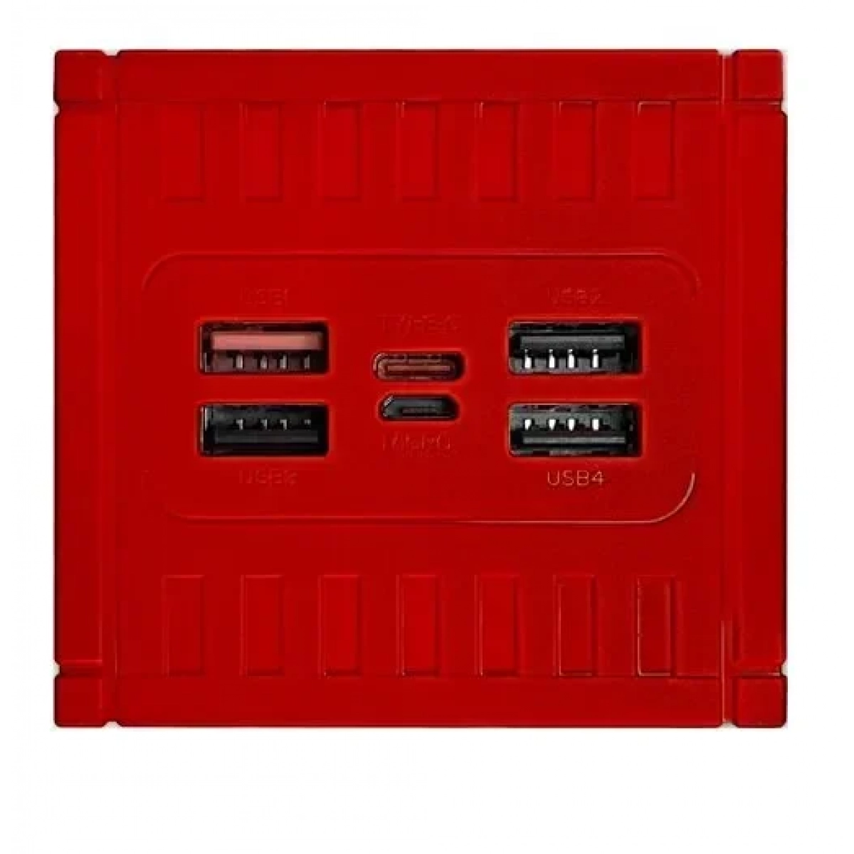 Power Bank γρήγορης φόρτισης 68000mAh Andowl Q-CD6500 - κόκκινο - Image 3