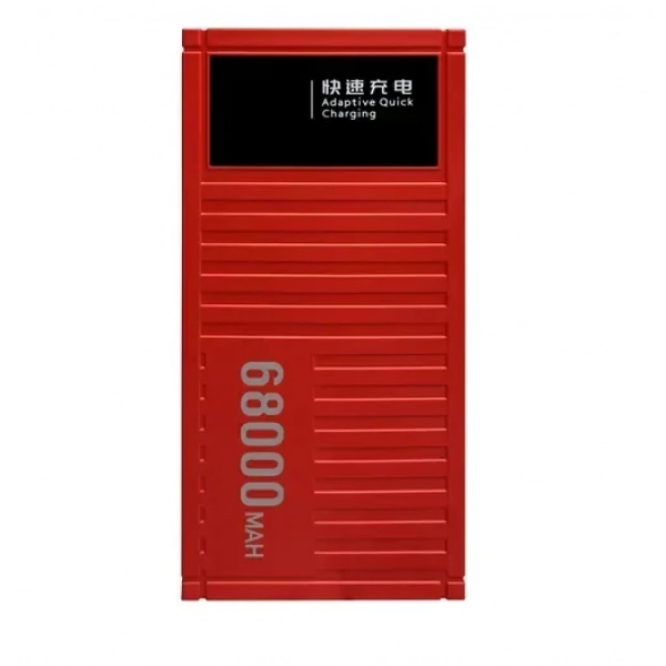 Power Bank γρήγορης φόρτισης 68000mAh Andowl Q-CD6500 - κόκκινο