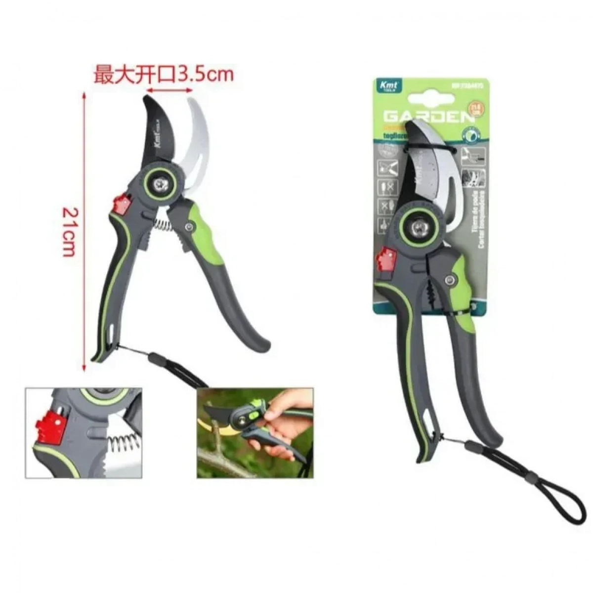 Ψαλίδι Κλαδέματος 21 cm KMT tools 8435674848757 - Image 3