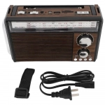Ραδιόφωνο CMIK MK-131BT AM/FM/SW με Ενσωματωμένο Φακό κι Επαναφορτιζόμενη Μπαταρία 1200mAh - Καφέ - Photo1