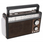Ραδιόφωνο CMIK MK-131BT AM/FM/SW με Ενσωματωμένο Φακό κι Επαναφορτιζόμενη Μπαταρία 1200mAh - Καφέ - Photo2