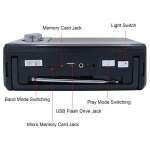 Ραδιόφωνο CMIK MK-131BT AM/FM/SW με Ενσωματωμένο Φακό κι Επαναφορτιζόμενη Μπαταρία 1200mAh - Καφέ - Photo4