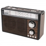 Ραδιόφωνο CMIK MK-131BT AM/FM/SW με Ενσωματωμένο Φακό κι Επαναφορτιζόμενη Μπαταρία 1200mAh - Καφέ - Photo7