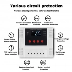 Ρυθμιστής φόρτισης 40ah 12/24/48V KDY-40A – λευκό WIFI - Image 2