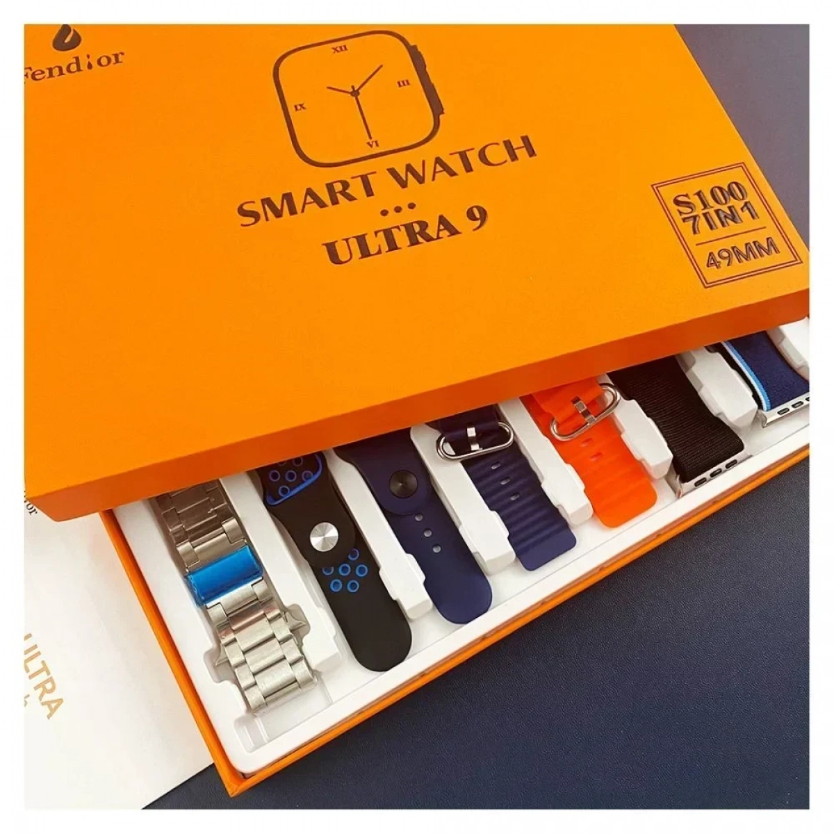 S100 Ultra Smartwatch Σετ 7 σε 1 - Λευκό