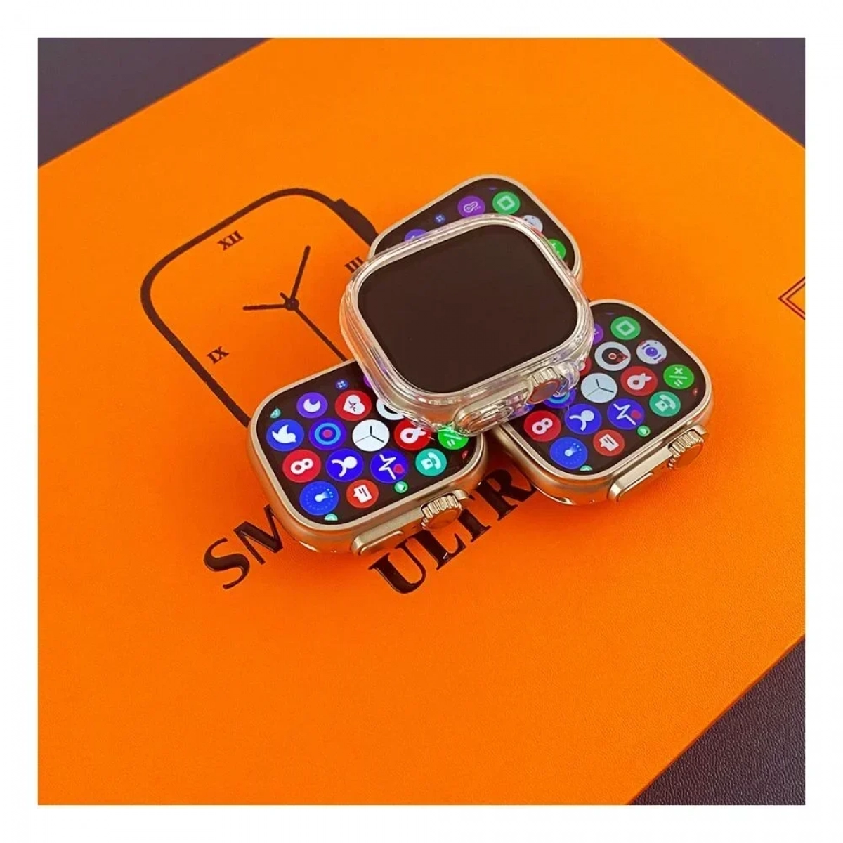 S100 Ultra Smartwatch Σετ 7 σε 1 - Λευκό