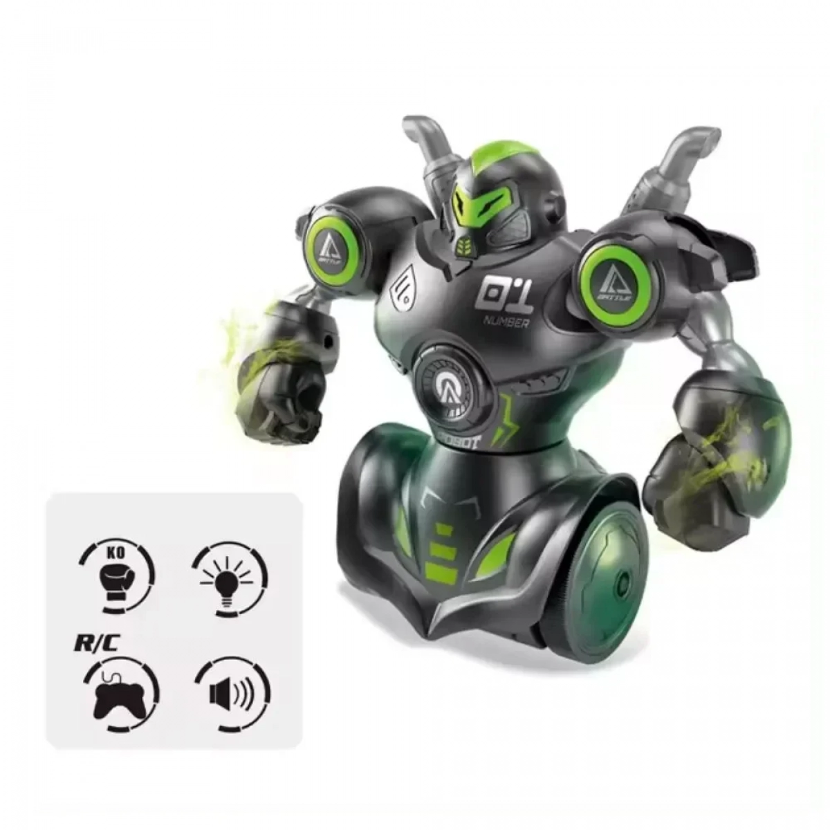 Σετ 2 Τηλεκατευθυνόμενα Robot με Φως & Ήχους - Photo3