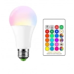 Smart λάμπα LED για ντουί E27 RGBW με τηλεκοντρόλ Rixme