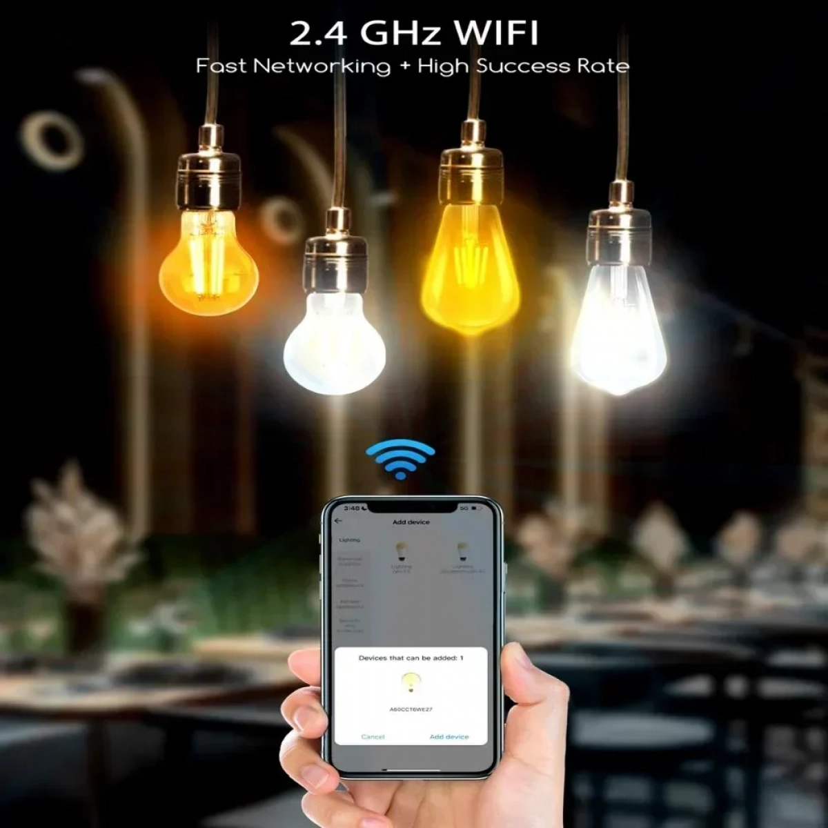 Smart Λάμπα Νήματος WiFi WB G45 E27 4.5W Aigostar