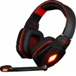 Στερεοφωνικά ακουστικά KOTION EACH G4000 USB Gaming Headset – κόκκινο/μαύρο - Image 3