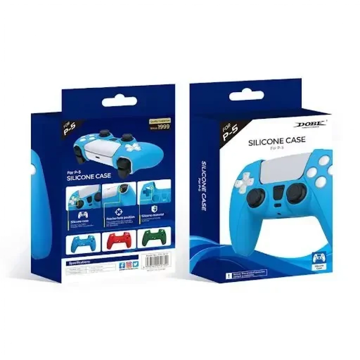 Θήκη σιλικόνης για χειριστήριο PS-5 Silicone Case DOBE πράσινο - Image 2