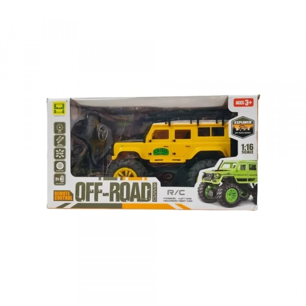 Τηλεκατευθυνόμενο 4WD Off-road Αυτοκινητάκι με Τηλεχειριστήριο, Κίτρινο 1:16 - Photo1