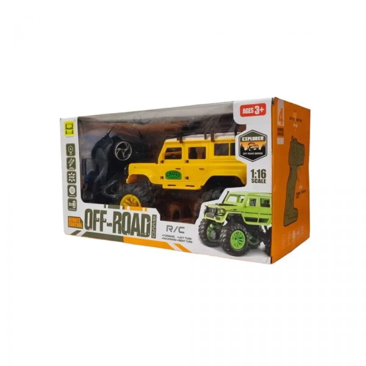 Τηλεκατευθυνόμενο 4WD Off-road Αυτοκινητάκι με Τηλεχειριστήριο, Κίτρινο 1:16 - Photo11