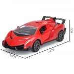 Τηλεκατευθυνόμενο Αυτοκίνητο RC με Φώτα 1:16 / 27MHz - Κόκκινο - Photo1