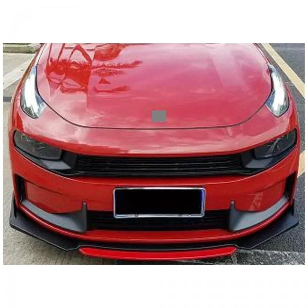 Universal Front Lip – Εμπρόσθια αεροτομή αυτοκινήτου 4τμχ OEM HW-0051 – μαύρο/κόκκινο