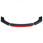 Universal Front Lip – Εμπρόσθια αεροτομή αυτοκινήτου 4τμχ OEM HW-0051 – μαύρο/κόκκινο