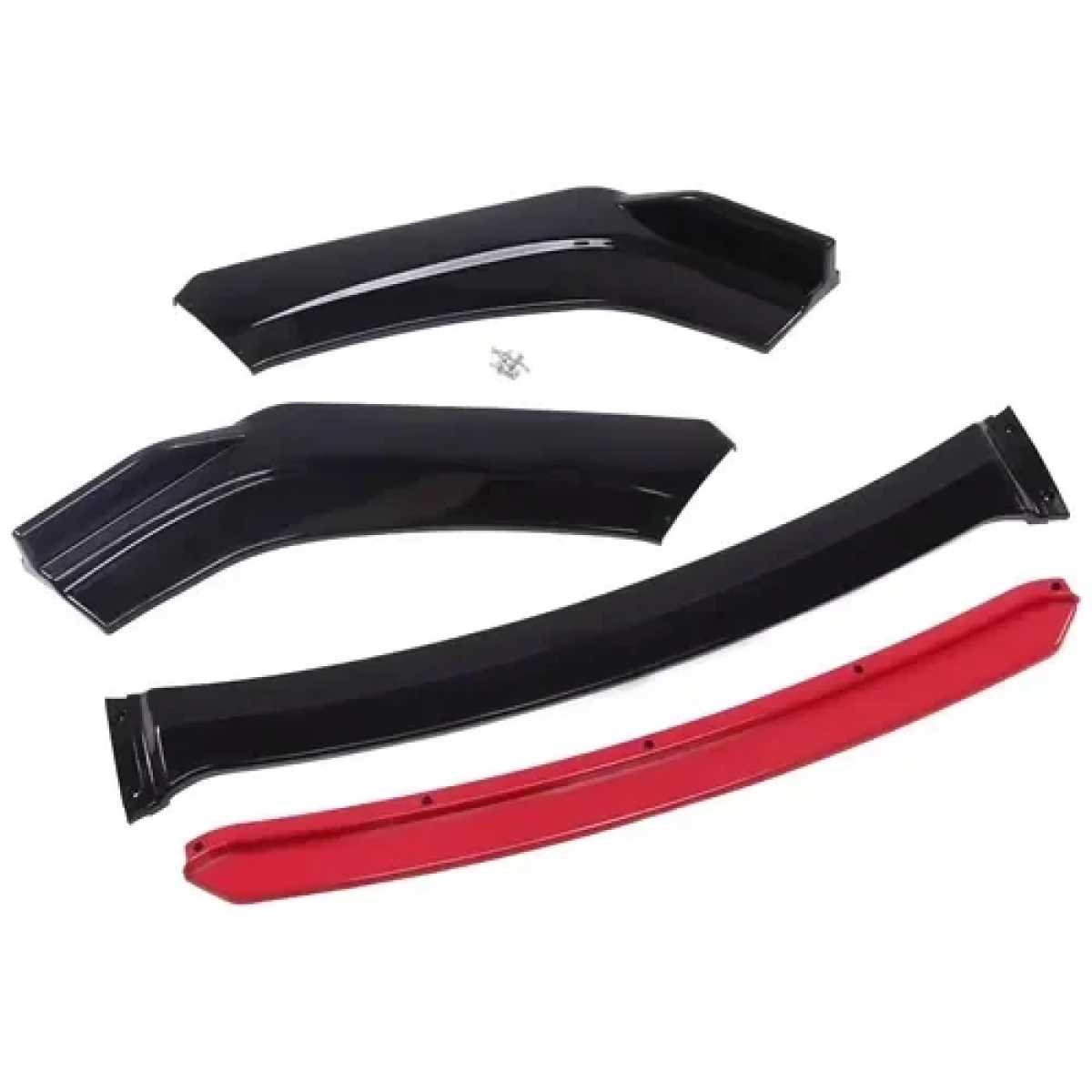 Universal Front Lip – Εμπρόσθια αεροτομή αυτοκινήτου 4τμχ OEM HW-0051 – μαύρο/κόκκινο - Image 3