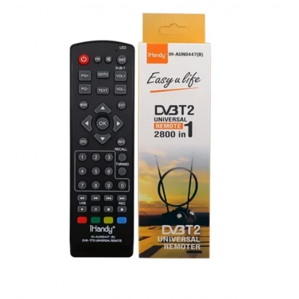 Universal τηλεχειριστήριο τηλεόρασης iHandy DVB T2 μαύρο