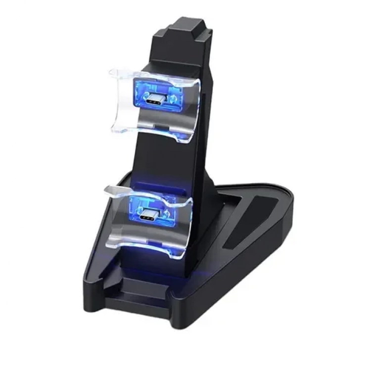 Βάση φόρτισης gamepad AK286C για 2x PS5 DualSense - μαύρη