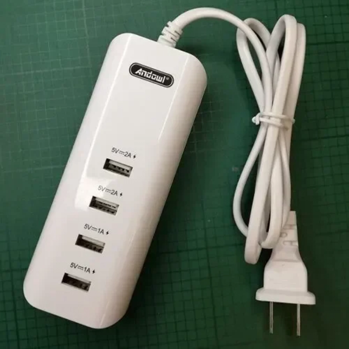Βάση φόρτισης με 4 θύρες USB-A 20W Andowl Q-UX4 λευκό - Image 2