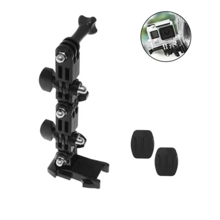 Βάση στήριξης κράνους μοτοσυκλέτας για Action Camera Motowolf MDL3520 - μαύρο