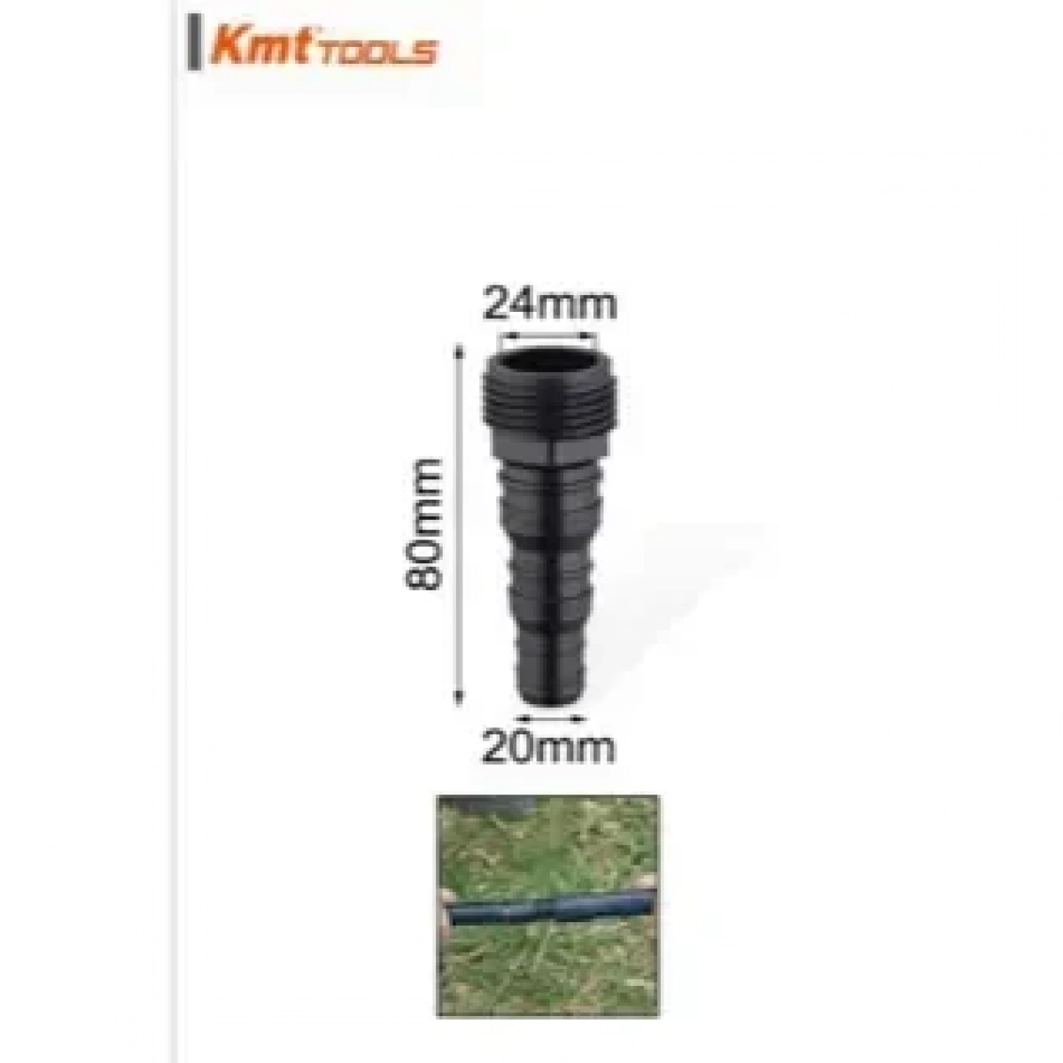 Ρακόρ Ποτίσματος Σύνδεσμος Φις 1/2"-3/4" 80 Χιλιοστών