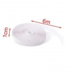 Αυτοκόλλητη Ταινία Velcro (χριτς-χρατς) Άσπρη 1cm*6m KMT Tools 8435545711975
