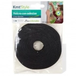 Αυτοκόλλητη Ταινία Velcro (χριτς-χρατς) Μαύρη 1cm*6m KMT Tools 8435545704069