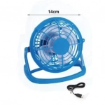 Mini Επιτραπέζιος Ανεμιστήρας 14cm Σε Μπλε Χρώμα ΚΜΤ Tools 8435340695722