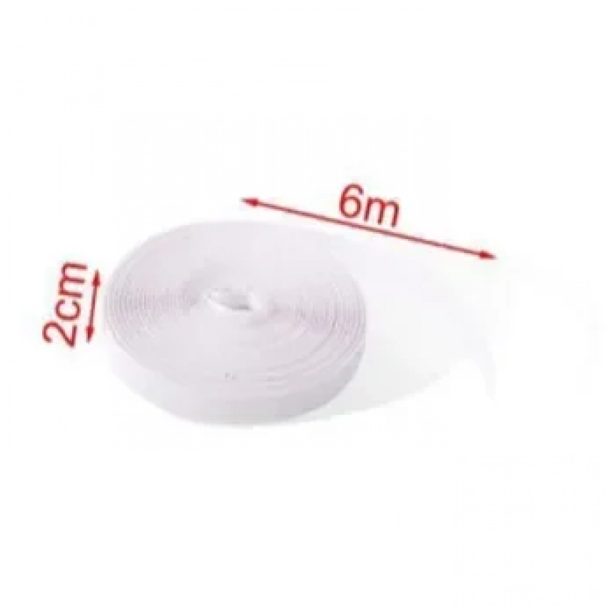 Αυτοκόλλητη Ταινία Velcro (χριτς-χρατς) Άσπρη 2cm*6m KMT Tools 8435545704076