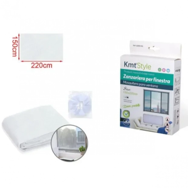 Σίτα Κουνουπιέρα Παραθύρου Άσπρη 150*220cm KMT Tools 8435674801639