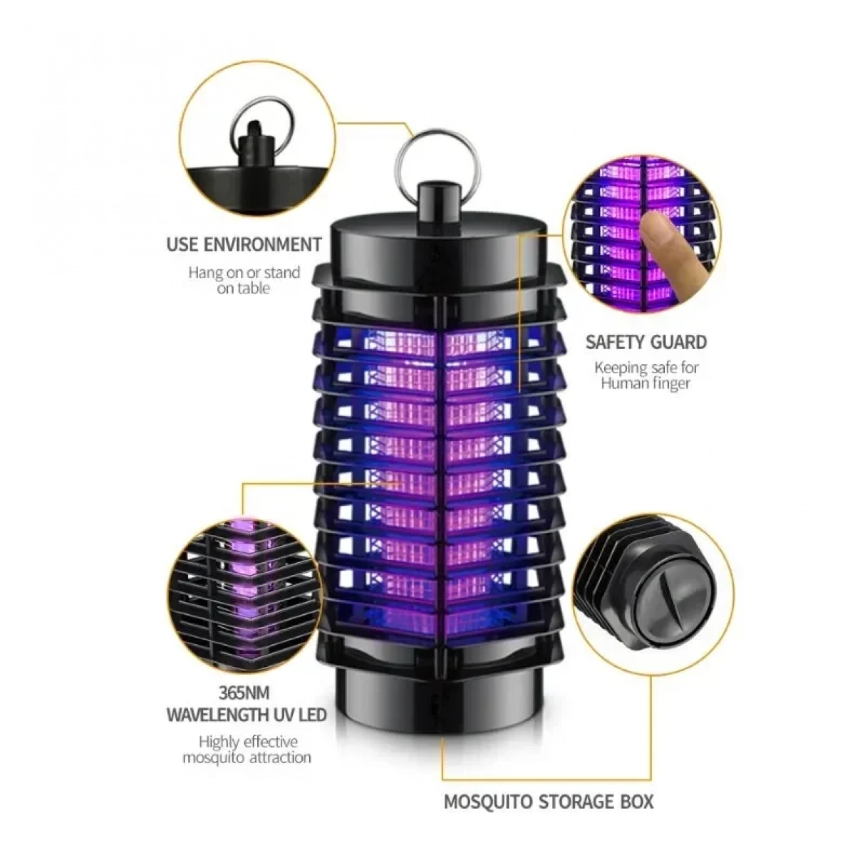 Λάμπα led Ηλεκτρικό Εντομοκτόνο 3W Kmt Tools 8435545729901