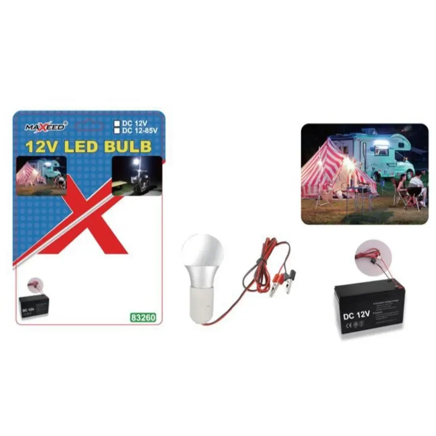 Φορητή Λάμπα Led 6W Με Τροφοδοσία Από Μπαταρία Αυτοκινήτου