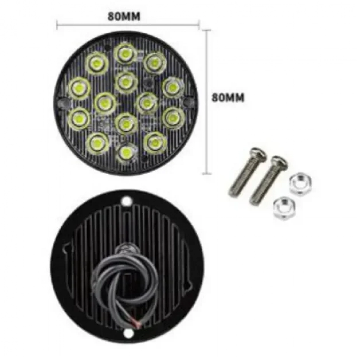 Led Φάρος Αυτοκινήτου 12-24V 80mm