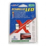 Λαμπτήρες Αυτοκινήτου Led Σετ 2 Τεμαχίων 12V T10-1SMD-5050 21343