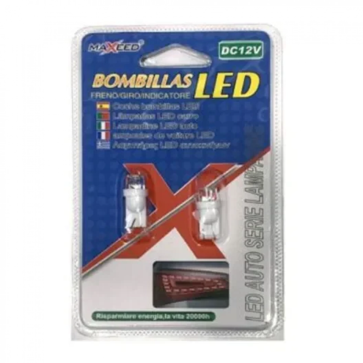Λαμπτήρες Αυτοκινήτου Led Σετ 2 Τεμαχίων 12V T10-1LED 11267